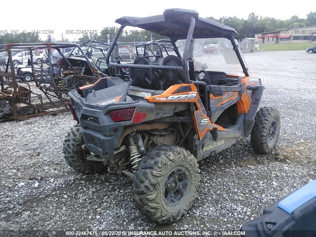 4XAVBE878GB667709 - 2016 POLARIS RZR S 900 EPS ORANGE photo 4