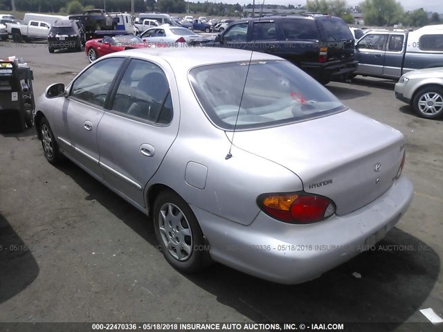 KMHJF35F6YU905828 - 2000 HYUNDAI ELANTRA GLS SILVER photo 3