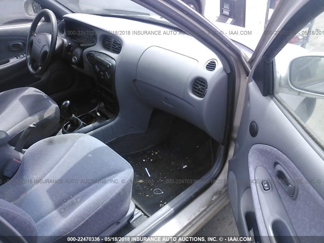 KMHJF35F6YU905828 - 2000 HYUNDAI ELANTRA GLS SILVER photo 5