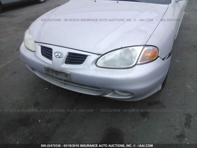 KMHJF35F6YU905828 - 2000 HYUNDAI ELANTRA GLS SILVER photo 6