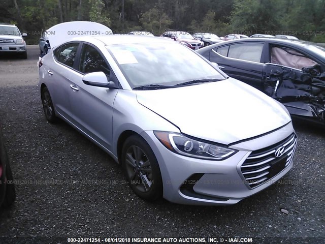 5NPD84LFXJH281424 - 2018 HYUNDAI ELANTRA SEL/VALUE/LIMITED SILVER photo 1