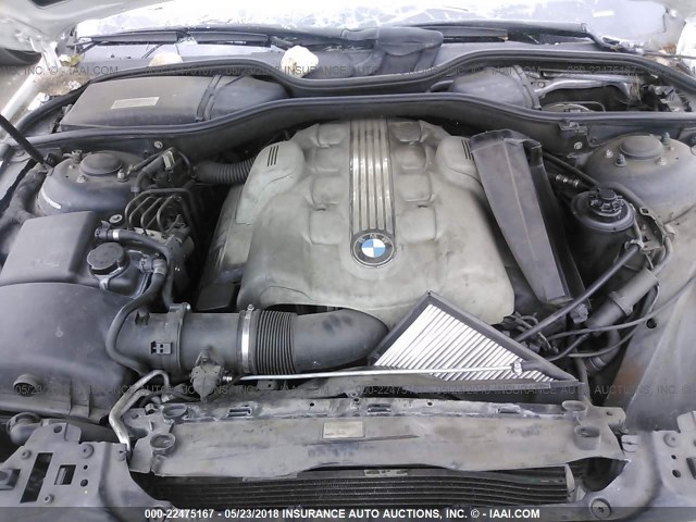 WBAGL63494DP69096 - 2004 BMW 745 I WHITE photo 10