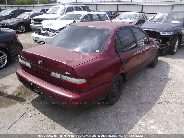 1NXBB02E6TZ410323 - 1996 TOYOTA COROLLA DX RED photo 4