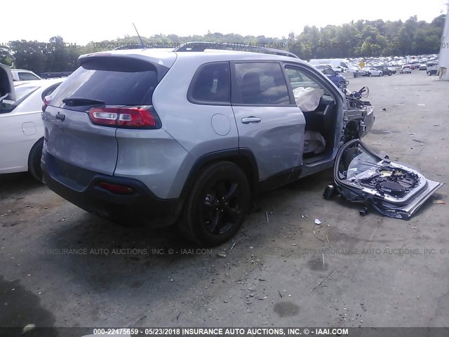 1C4PJMCB4JD548397 - 2018 JEEP CHEROKEE LATITUDE SILVER photo 4