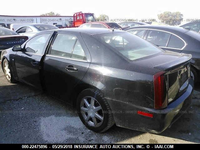 1G6DW677350220667 - 2005 CADILLAC STS BLACK photo 3