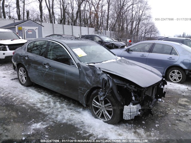 JN1CV6AR9DM751419 - 2013 INFINITI G37 GRAY photo 1