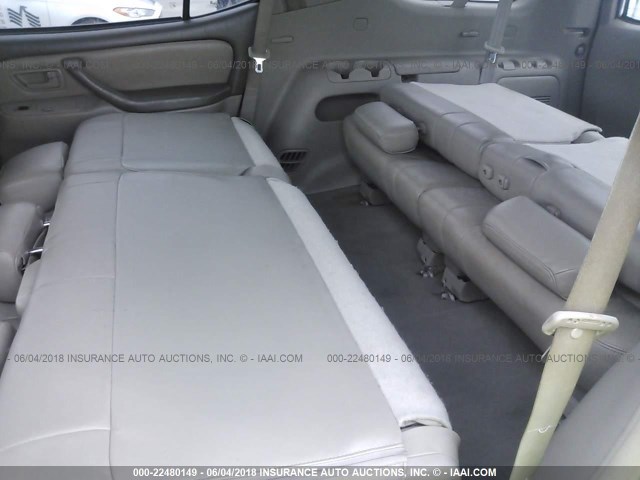 5TDZT34A36S270204 - 2006 TOYOTA SEQUOIA SR5 TAN photo 8