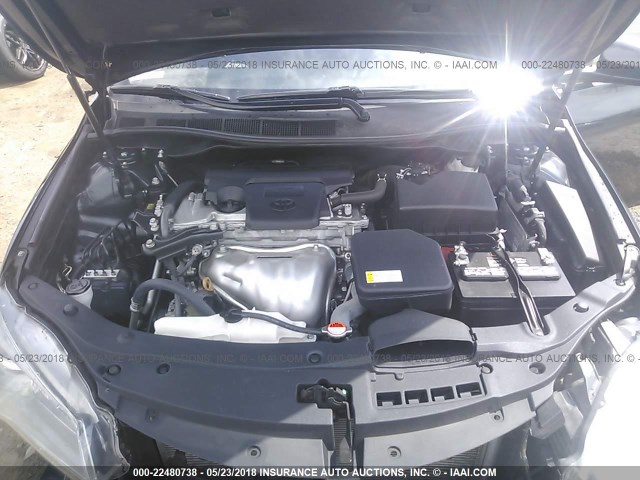 4T1BF1FK2GU194762 - 2016 TOYOTA CAMRY LE/XLE/SE/XSE BLUE photo 10