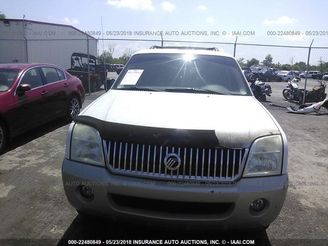 4M2ZU86K04UJ05391 - 2004 MERCURY MOUNTAINEER  WHITE photo 6