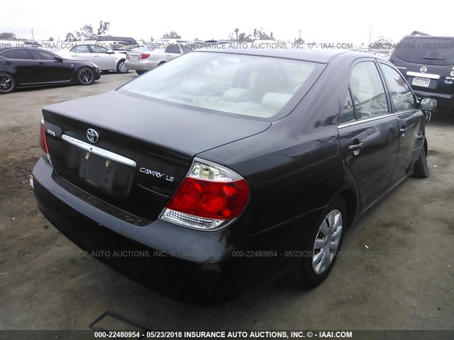 4T1BE32KX6U111520 - 2006 TOYOTA CAMRY LE/XLE/SE BLACK photo 4