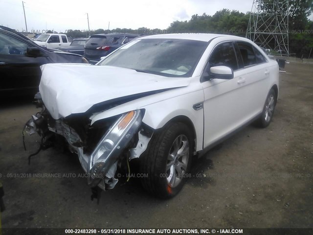 1FAHP2EW0AG162345 - 2010 FORD TAURUS SEL WHITE photo 2