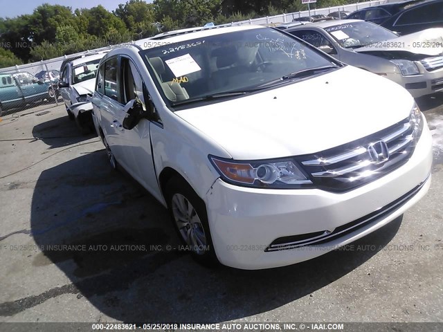 5FNRL5H67GB146427 - 2016 HONDA ODYSSEY EXL WHITE photo 1