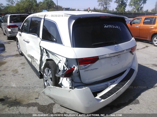 5FNRL5H67GB146427 - 2016 HONDA ODYSSEY EXL WHITE photo 3