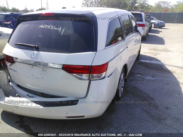 5FNRL5H67GB146427 - 2016 HONDA ODYSSEY EXL WHITE photo 4