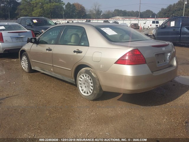 1HGCM56137A013622 - 2007 HONDA ACCORD VALUE GOLD photo 3