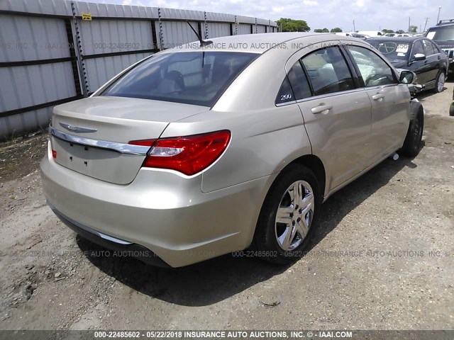 1C3CCBAB9EN167858 - 2014 CHRYSLER 200 LX TAN photo 4