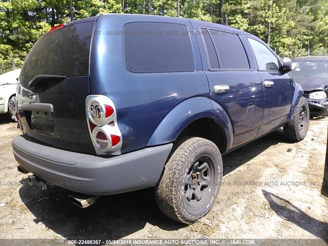 1D8HD38NX4F157788 - 2004 DODGE DURANGO ST BLUE photo 4