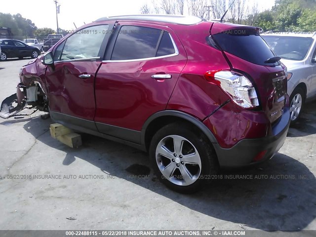 KL4CJASB3EB779091 - 2014 BUICK ENCORE RED photo 3