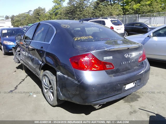 JN1CV6AR8CM972542 - 2012 INFINITI G37 GRAY photo 3