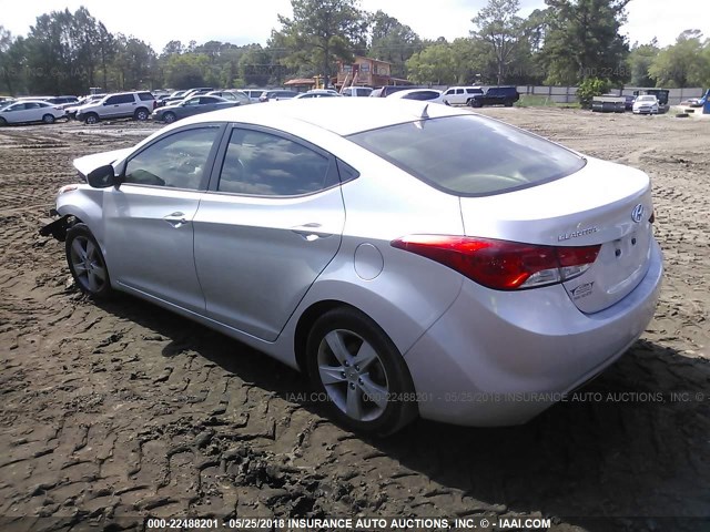 KMHDH4AE8DU787530 - 2013 HYUNDAI ELANTRA GLS/LIMITED SILVER photo 3