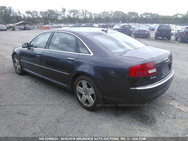 WAUML44E55N005160 - 2005 AUDI A8 L QUATTRO GRAY photo 3