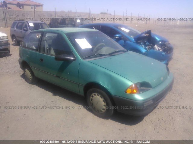 2C1MR2460R6800655 - 1994 GEO METRO GREEN photo 1