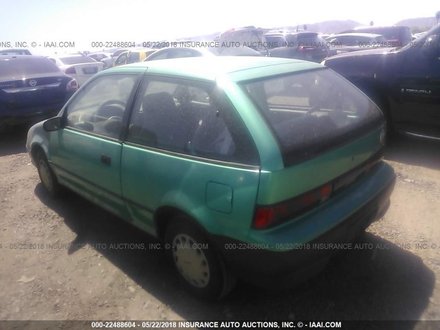 2C1MR2460R6800655 - 1994 GEO METRO GREEN photo 3