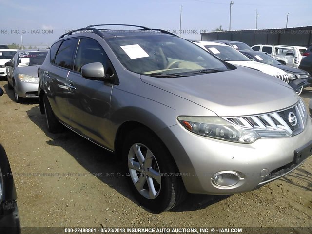 JN8AZ18U99W024948 - 2009 NISSAN MURANO S/SL Champagne photo 1