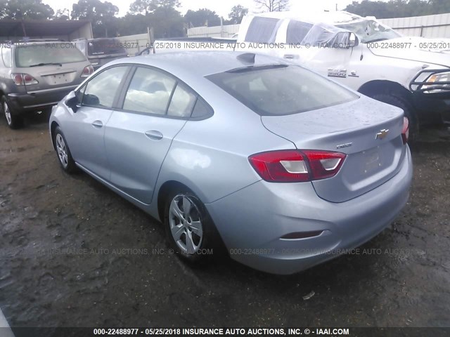 1G1BC5SM8J7128288 - 2018 CHEVROLET CRUZE LS BLUE photo 3