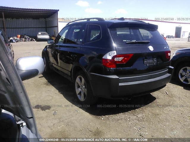 WBXPA93405WD11730 - 2005 BMW X3 3.0I BLACK photo 3