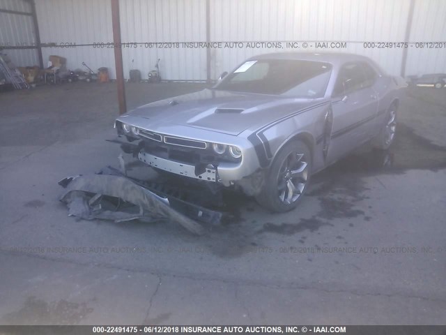 2C3CDZAGXGH331499 - 2016 DODGE CHALLENGER SXT SILVER photo 2