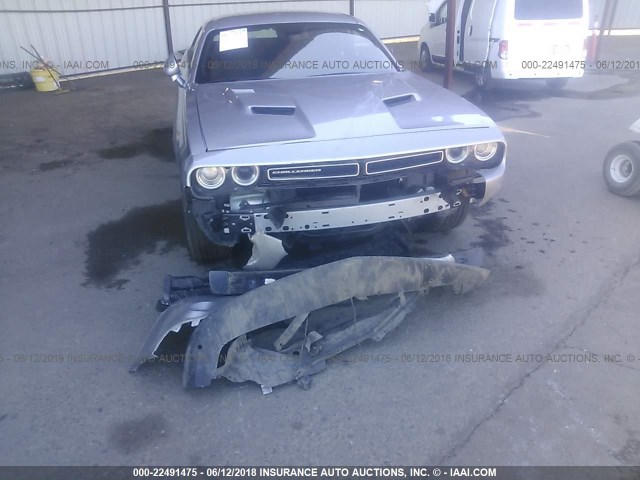 2C3CDZAGXGH331499 - 2016 DODGE CHALLENGER SXT SILVER photo 6