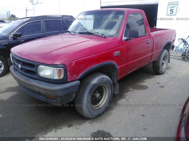 4F4CR13U3RTM42961 - 1994 MAZDA B3000 RED photo 2