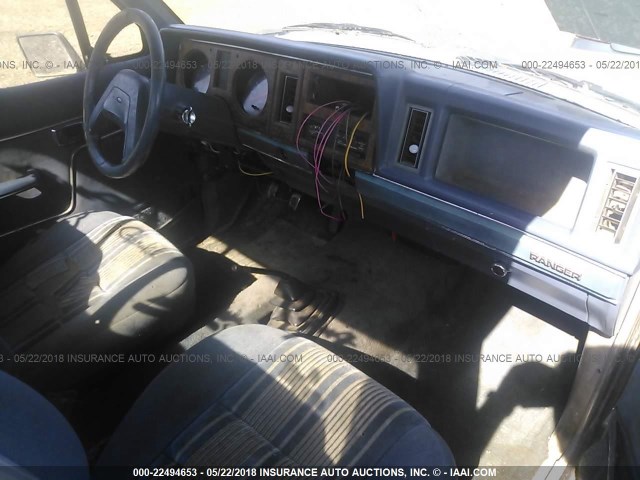 1FTCR11T2GUA17550 - 1986 FORD RANGER BLUE photo 5