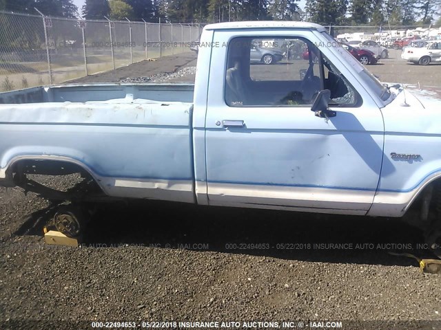 1FTCR11T2GUA17550 - 1986 FORD RANGER BLUE photo 6