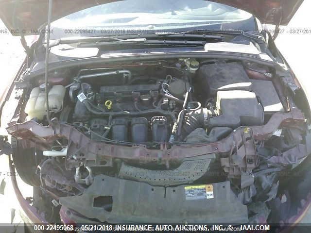 1FADP3F21DL213282 - 2013 FORD FOCUS SE RED photo 10