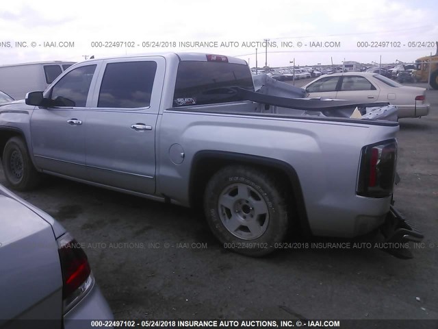 3GTP1NEC7JG131225 - 2018 GMC SIERRA C1500 SLT SILVER photo 3