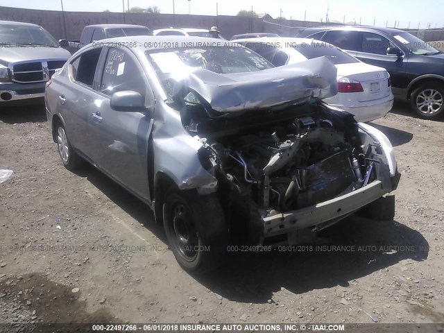 3N1CN7AP6EL818266 - 2014 NISSAN VERSA S/S PLUS/SV/SL GRAY photo 1