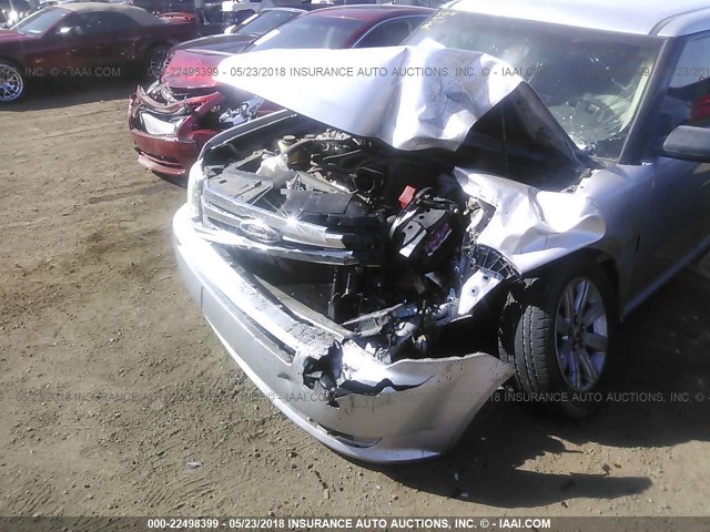 2FMGK5BC6BBD33667 - 2011 FORD FLEX SE SILVER photo 6