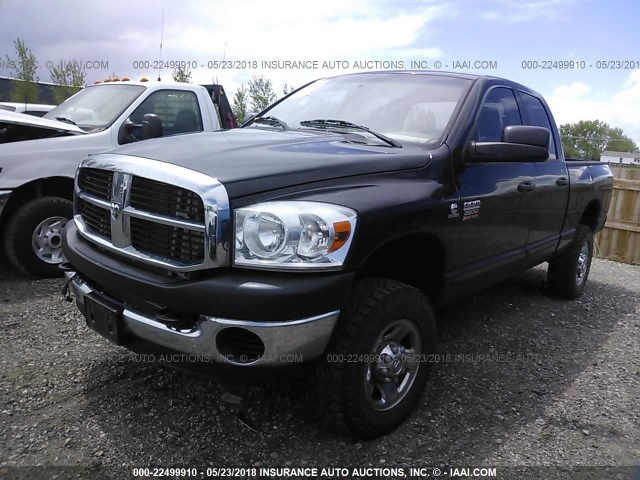 3D7KS28A68G220087 - 2008 DODGE RAM 2500 ST/SLT BLACK photo 2