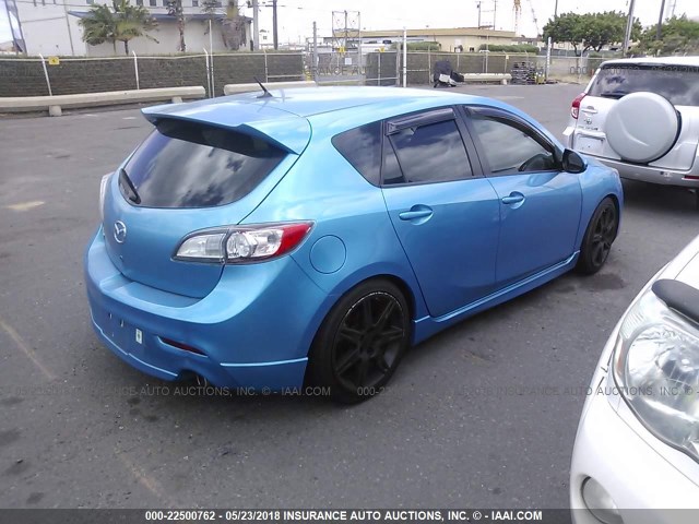 JM1BL1K56B1424939 - 2011 MAZDA 3 S BLUE photo 4