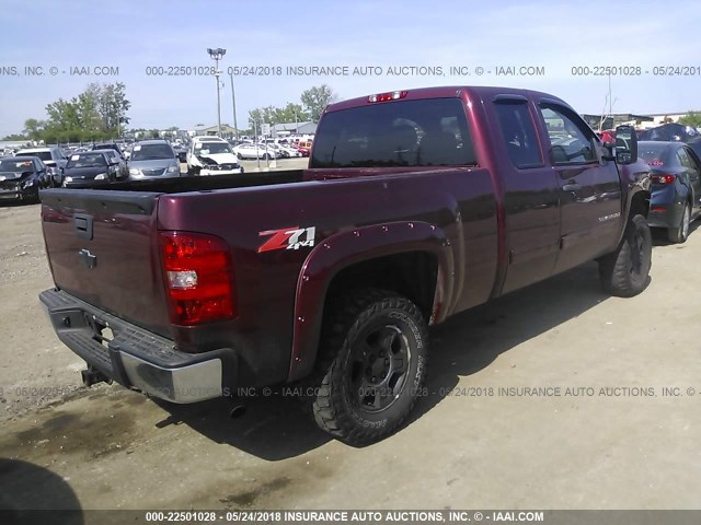 1GCEK29J59Z135636 - 2009 CHEVROLET SILVERADO K1500 LT BURGUNDY photo 4