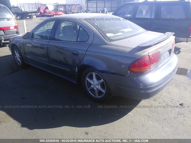 1G3NL52E21C115461 - 2001 OLDSMOBILE ALERO GL GRAY photo 3