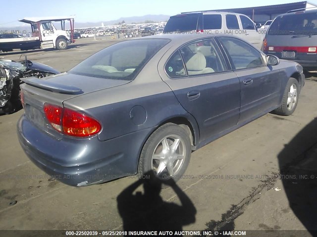 1G3NL52E21C115461 - 2001 OLDSMOBILE ALERO GL GRAY photo 4