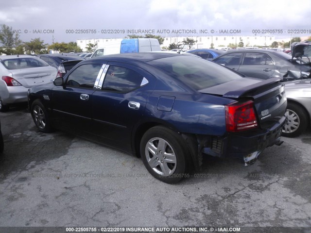 2B3KA43G36H312485 - 2006 DODGE CHARGER SE/SXT BLUE photo 3