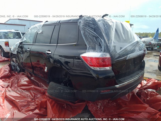 5TDDK3EH3CS152285 - 2012 TOYOTA HIGHLANDER LIMITED BLACK photo 3