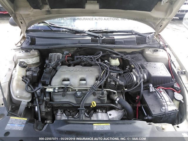 1G2NE52E55M215200 - 2005 PONTIAC GRAND AM SE GOLD photo 10