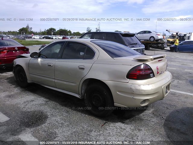 1G2NE52E55M215200 - 2005 PONTIAC GRAND AM SE GOLD photo 3