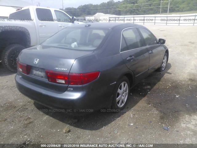 1HGCM668X5A000916 - 2005 HONDA ACCORD EX BLUE photo 4