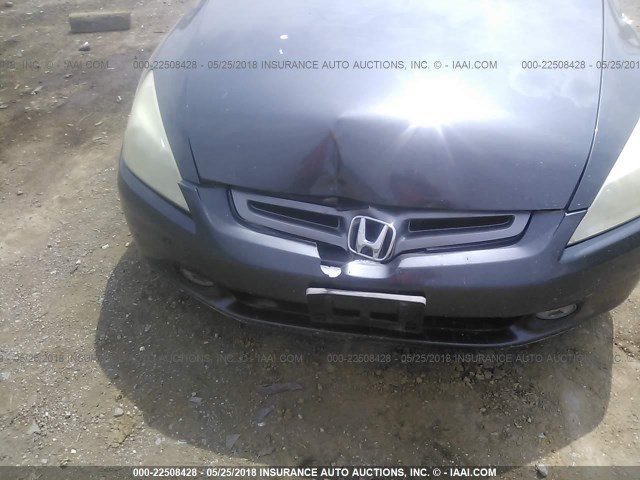 1HGCM668X5A000916 - 2005 HONDA ACCORD EX BLUE photo 6